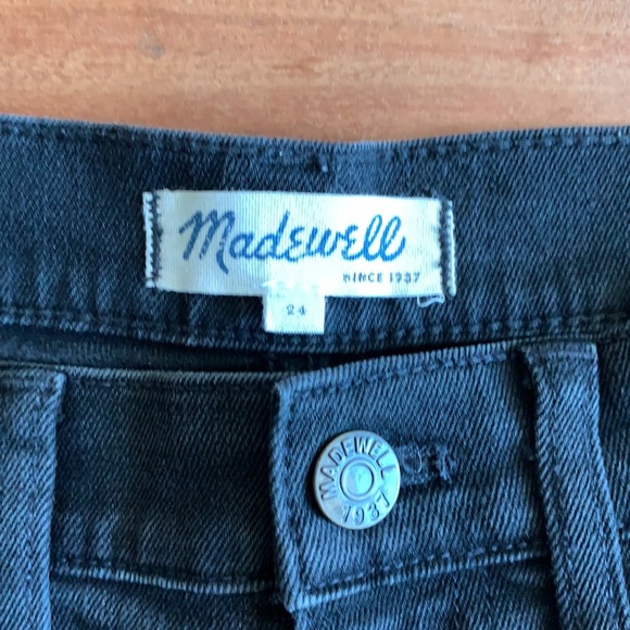 Madewell black denim shorts size 24 - Picture 3 of 3